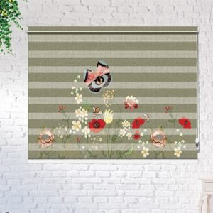 Customized Zebra Blinds – Floral Design